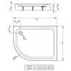 Radaway Laros E 100x80 SLE81017-01R - зображення 2