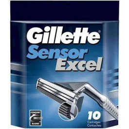   Gillette Кассета для бритвы  Sensor Excel 10 шт. (3014260216665)