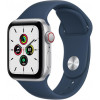 Apple Watch SE GPS + Cellular 40mm Silver Aluminum Case w. Abyss Blue S. Band (MKQL3) - зображення 1