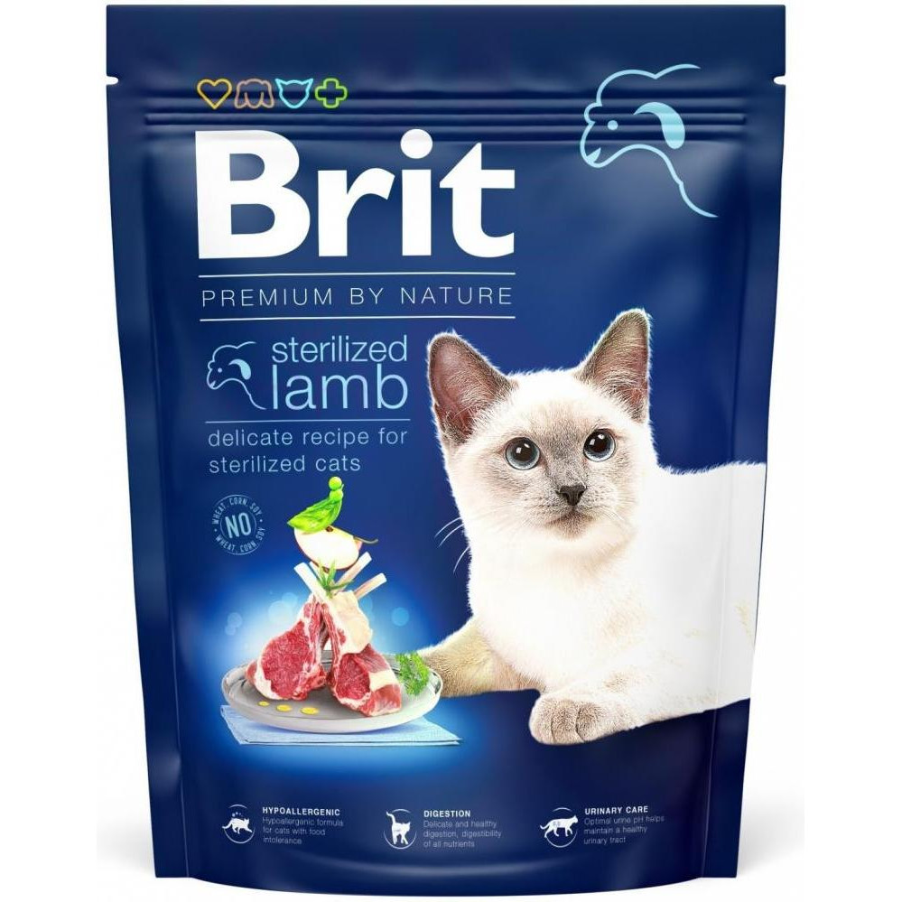 Brit Premium Cat Sterilized Lamb 0.3 кг (171847) - зображення 1