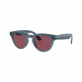   Ray-Ban Смарт-окуляри Meta Headliner Shiny Jeans Frame/Dusty Red Lenses (RW4009 66985Q 50-23)