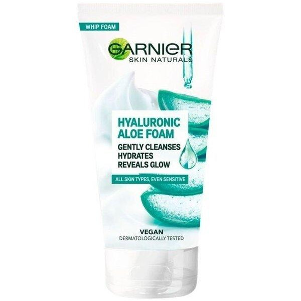 Garnier Очищаюча гіалуронова алое-пінка для вмивання  Skin Naturals для нормальної та чутливої шкіри лицa 15 - зображення 1