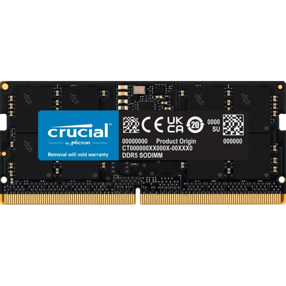 Crucial 16 GB SO-DIMM DDR5 4800 MHz (CT16G48C40S5) - зображення 1