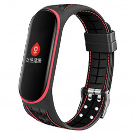   BeCover Ремінець Lattice Style для Xiaomi Mi Smart Band 5/6/7 Red (705162)