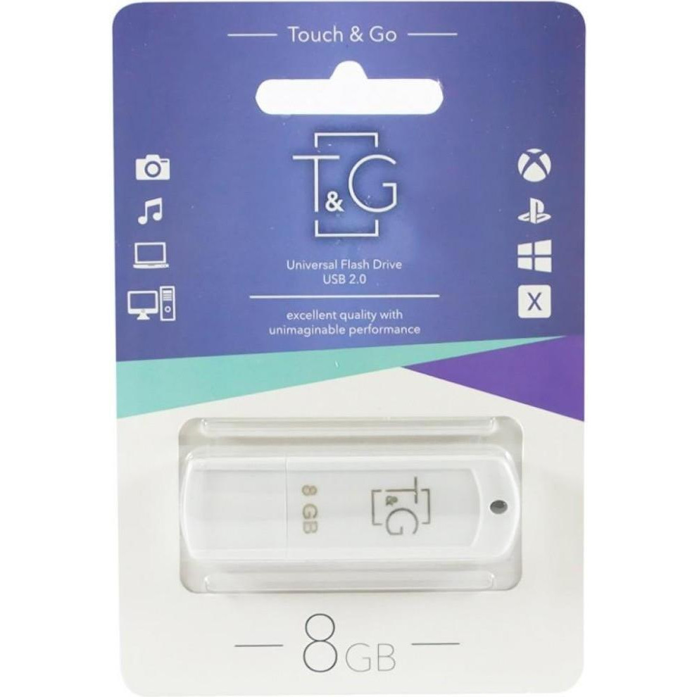 T&G 8 GB Classic Series White (TG011-8GBWH) - зображення 1