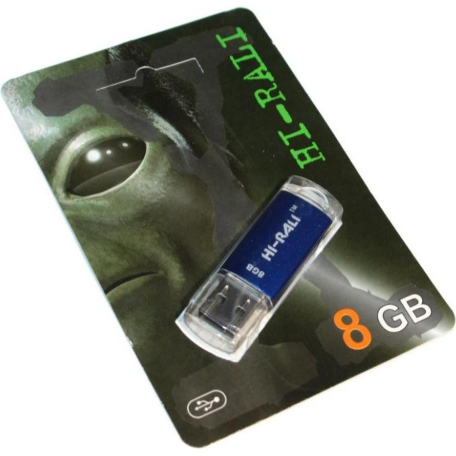 Hi-Rali 8 GB USB Flash Drive Rocket series Blue (HI-8GBVCBL) - зображення 1