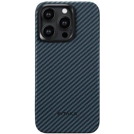 Pitaka MagEZ Case 4 Twill 1500D Black/Blue for iPhone 15 Pro (KI1508P) - зображення 1