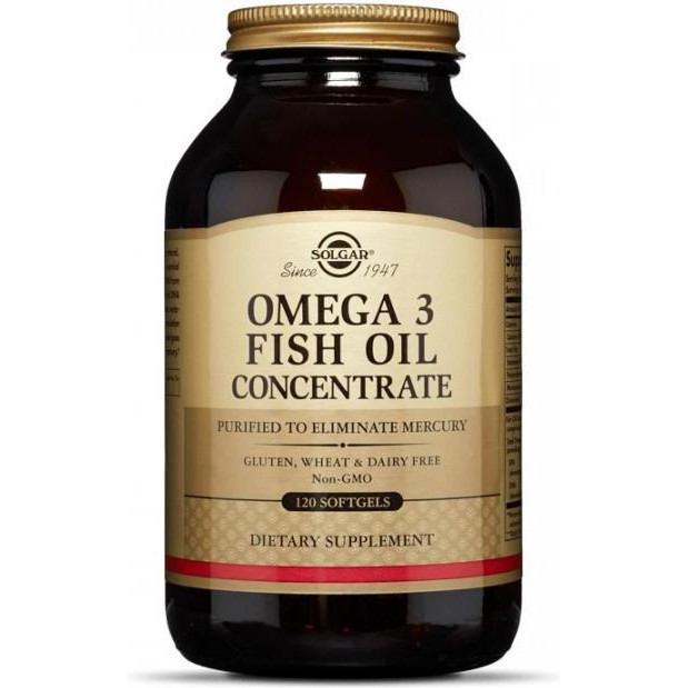 Solgar Омега 3 концентрат рыбьего жира (Omega-3 Fish Oil) №120 - зображення 1