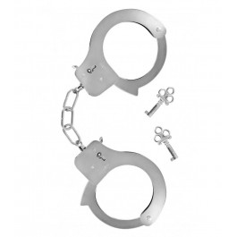   Fetish Tentation Наручники  Enjoy Pain Adjustable Metal Wrist Cuffs, срібні