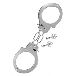   Fetish Tentation Наручники  Enjoy Pain Soft Adjustable Metal Wrist Cuffs, срібні