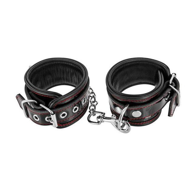 Fetish Tentation Фіксатори для рук  Premium Patent Leather Handcuffs, чорні - зображення 1