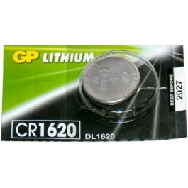   GP Batteries CR-1620 bat(3B) Lithium 1шт (CR1620-7U5)