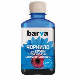   Barva для EPSON L1110/L3100 /103/ CYAN 180 мл I-BARE-E-103-180-C (E103-696)