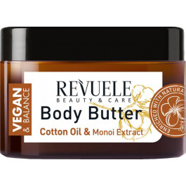   Revuele Батер для тіла  Vegan & Balance Body Butter Cotton Oil & Monoi Extract Бавовняна олія та екстракт мо