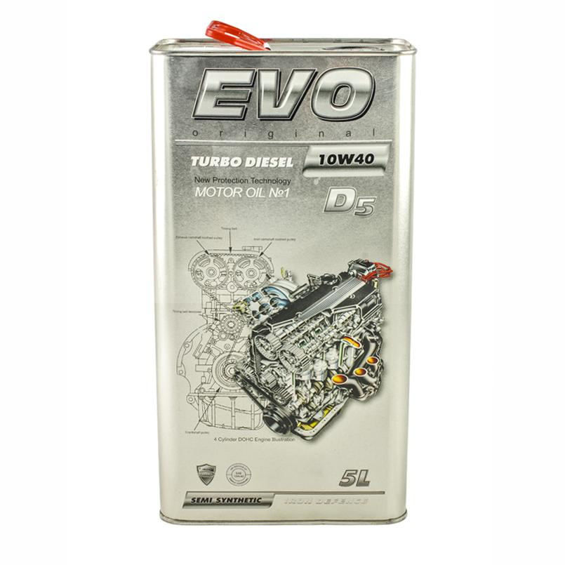 EVO lubricants EVO TURBO DIESEL D5 10W-40 5л - зображення 1