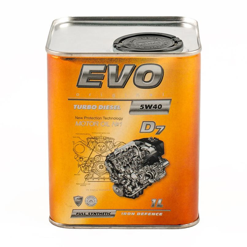 EVO lubricants EVO TURBO DIESEL D7 5W-40 1л - зображення 1