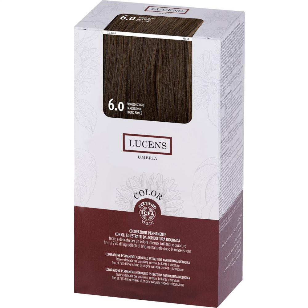 Lucens Umbria Фарба для волосся  Color 6.0 Dark Blonde 145 мл (8020936081890) - зображення 1