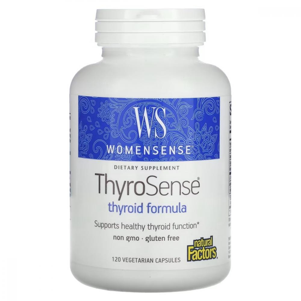 Natural Factors WomenSense ThyroSense 120 вегетаріанських капсул - зображення 1