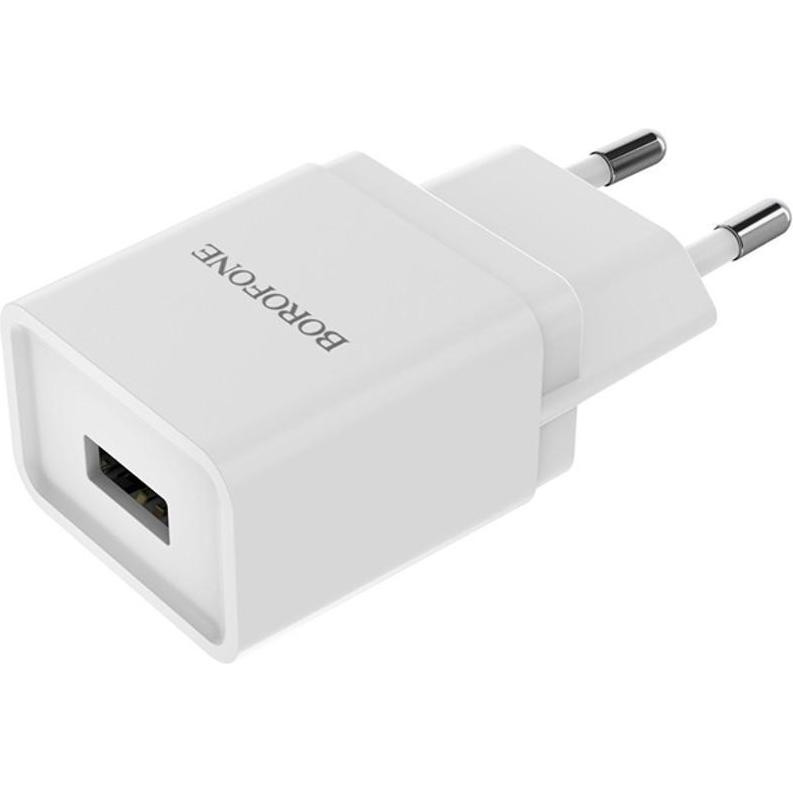 Borofone Wall Charger BA19A 19A White - зображення 1