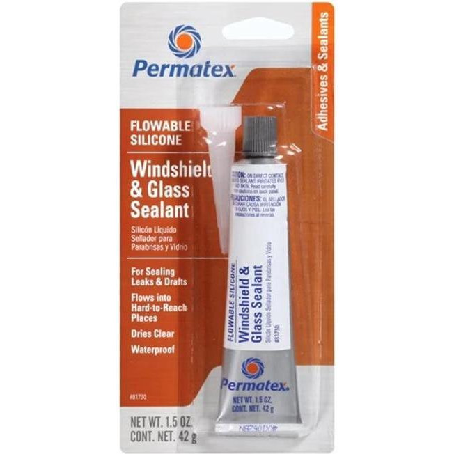 Permatex FLOWABLE SILICONE WINDSHIELD & GLASS SEALER 42г 81730 - зображення 1