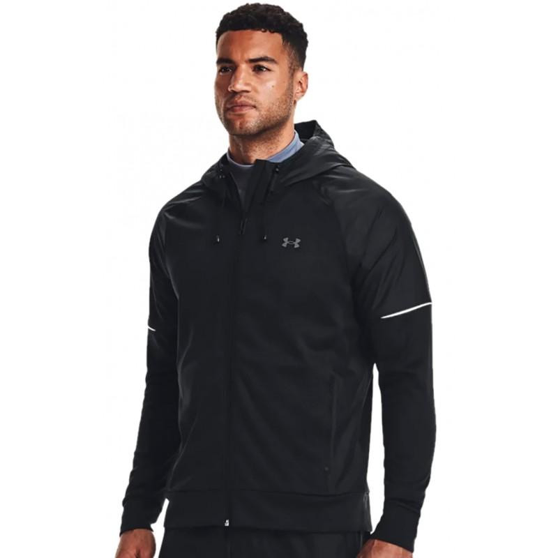 Under Armour Спортивна кофта утеплена чоловіча  Ua Af Storm Fz Hoodie 1373781-001 S Чорна (195253888618) - зображення 1