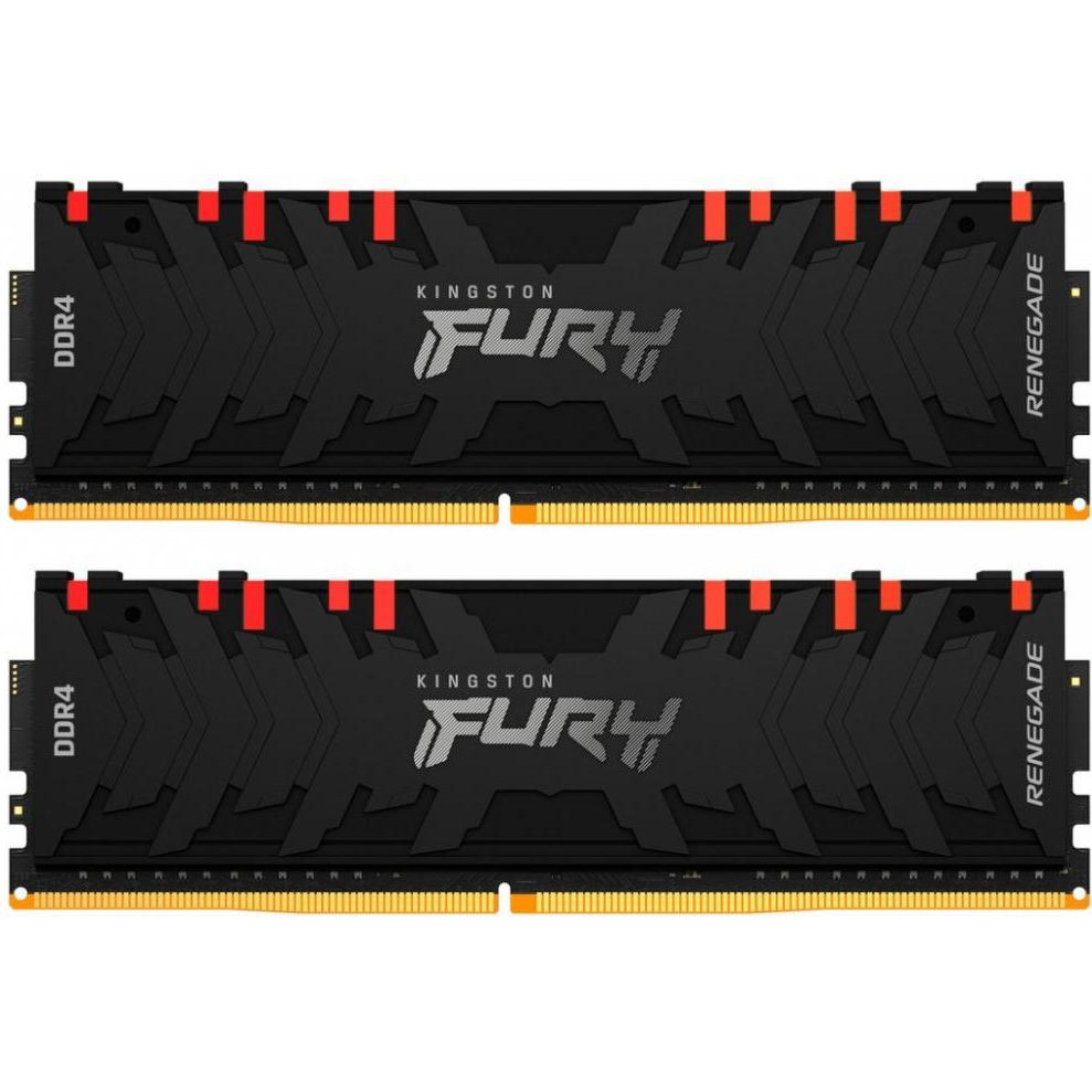 Kingston FURY 16 GB (2x8GB) DDR4 4000 MHz Renegade RGB (KF440C19RBAK2/16) - зображення 1