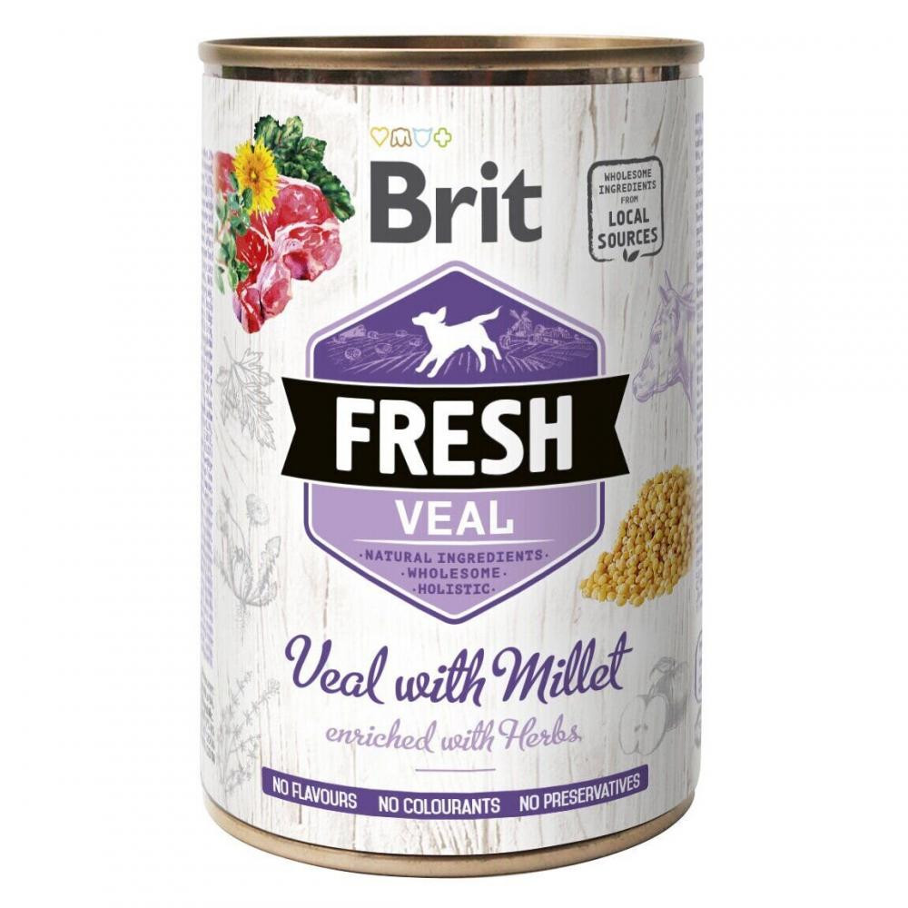 Brit Fresh Veal Millet 400 г 100161/3916 - зображення 1