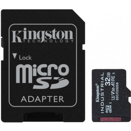   Kingston 32 GB microSDHC UHS-I (U3) V30 A1 Industrial + SD Adapter (SDCIT2/32GB)