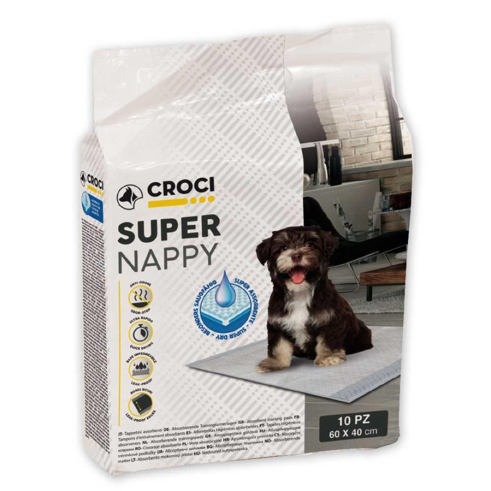 Croci Dog Absorbent Super Nappy - пеленки Кроки для щенков и собак 50 шт 60х40 см (C6028478) - зображення 1