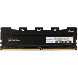   Exceleram 4 GB DDR4 2666 MHz Black Kudos (EKBLACK4042619A)