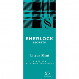   Sherlock Secrets Чай чорний  Citrus Mint, 25*2 г (4823118601138)