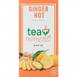   Tea Moments Чай  Ginger Hot чорний, 25*1,7 г (4823118600520)