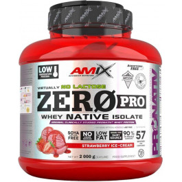   Amix ZeroPro Protein 2000 g /57 servings/ Strawberry Ice-Cream