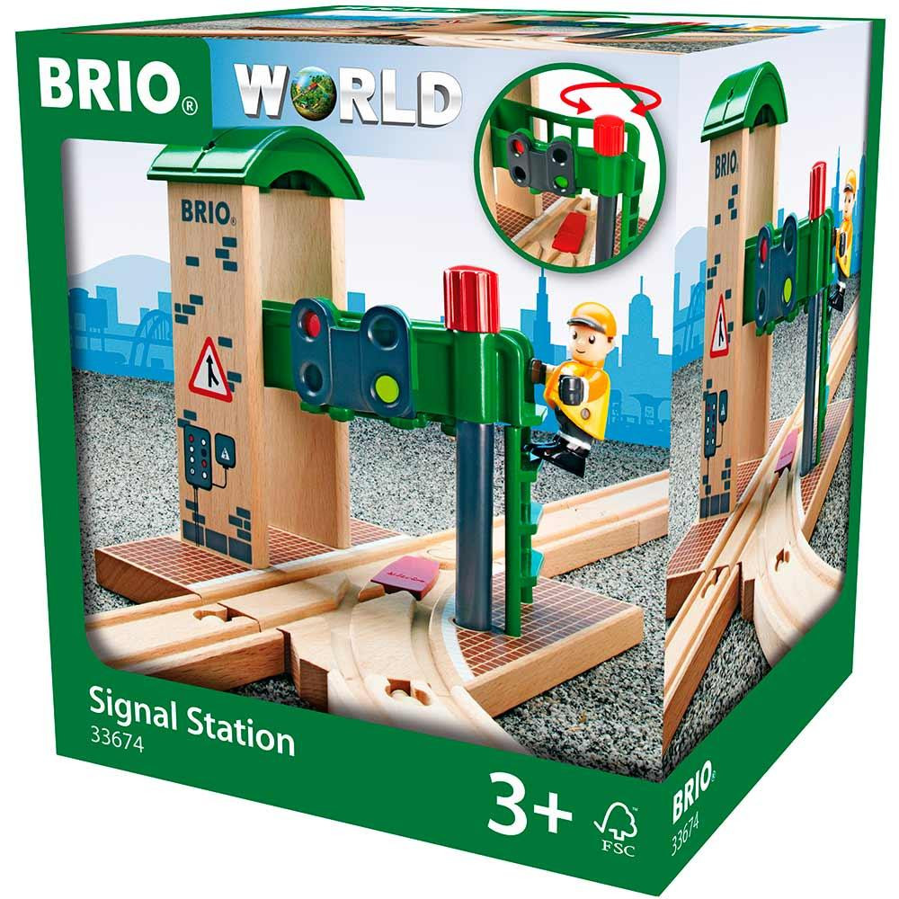 Brio World Сигнальная станция со стрелкой и светофором (33674) - зображення 1