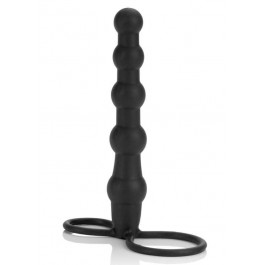   California Exotic Novelties Silicone Beaded Double Rider, чорна (716770087263)