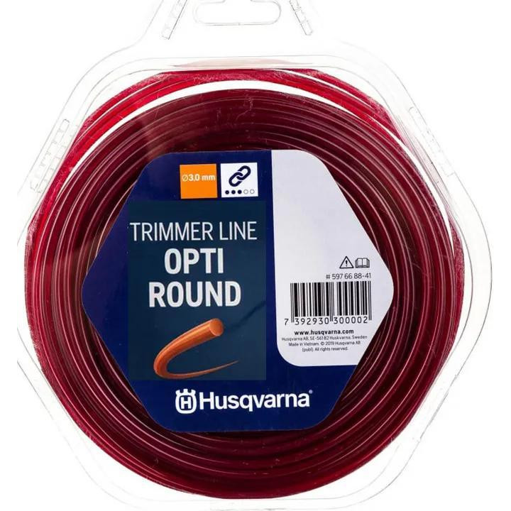 Husqvarna Леска для триммеров  Opti Round 3,0/10m Donut Red (5976688-40) - зображення 1