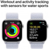 Apple Watch Series 10 GPS 42mm Silver Aluminum Case w. Blue Cloud Sport Loop (MWWD3) - зображення 4