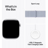 Apple Watch Series 10 GPS 42mm Silver Aluminum Case w. Blue Cloud Sport Loop (MWWD3) - зображення 9