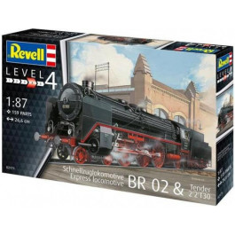   Revell Експрес локомотив BR02 з тендером 2'2'T30 рівень 4 масштаб 1:87 (RVL-02171)