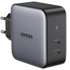 UGREEN CD254 100W GaN 2xUSB-C PD3.0 Wall Charger Black (50327) - зображення 1