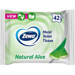   Zewa Бумага туалетная Moist Aloe Vera 42 шт влажная (7322540898934)