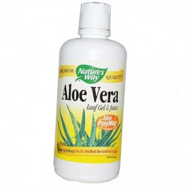   Nature's Way Алоэ вера, листовой гель и сок, Aloe Vera Leaf Gel & Juice, Nature's Way, 1000 мл