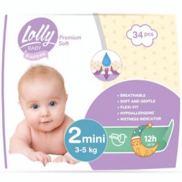   Lolly baby Premium Soft Mini 2, 34 шт