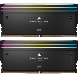   Corsair 32 GB (2x16GB) DDR5 6000 MHz Dominator Titanium RGB Black (CMP32GX5M2B6000C30)