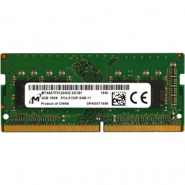   Micron 4 GB SO-DIMM DDR4 2133 MHz (MTA8ATF51264HZ-2G1B1)