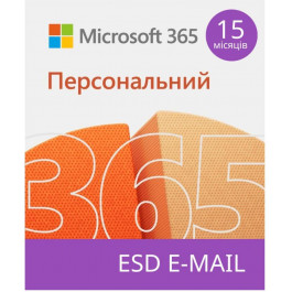   Microsoft 365 Personal 1 User 15Mo Subscription All Languages (електронний ключ) (QQ2-01237)