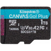 Kingston 1 TB microSDXC Canvas Go! Plus UHS-I U3 V30 A2 Class 10 (SDCG3/1TBSP) - зображення 1