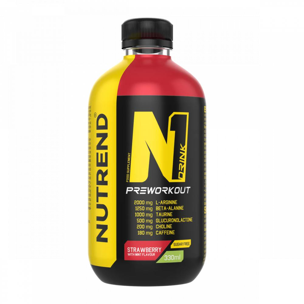 Nutrend N1 Drink 330 ml Strawberry & Mint - зображення 1