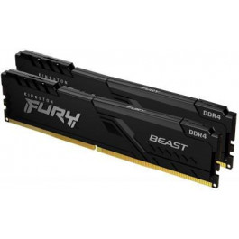   Kingston FURY 32 GB (2x16GB) DDR4 3200 MHz Beast Black (KF432C16BBK2/32)