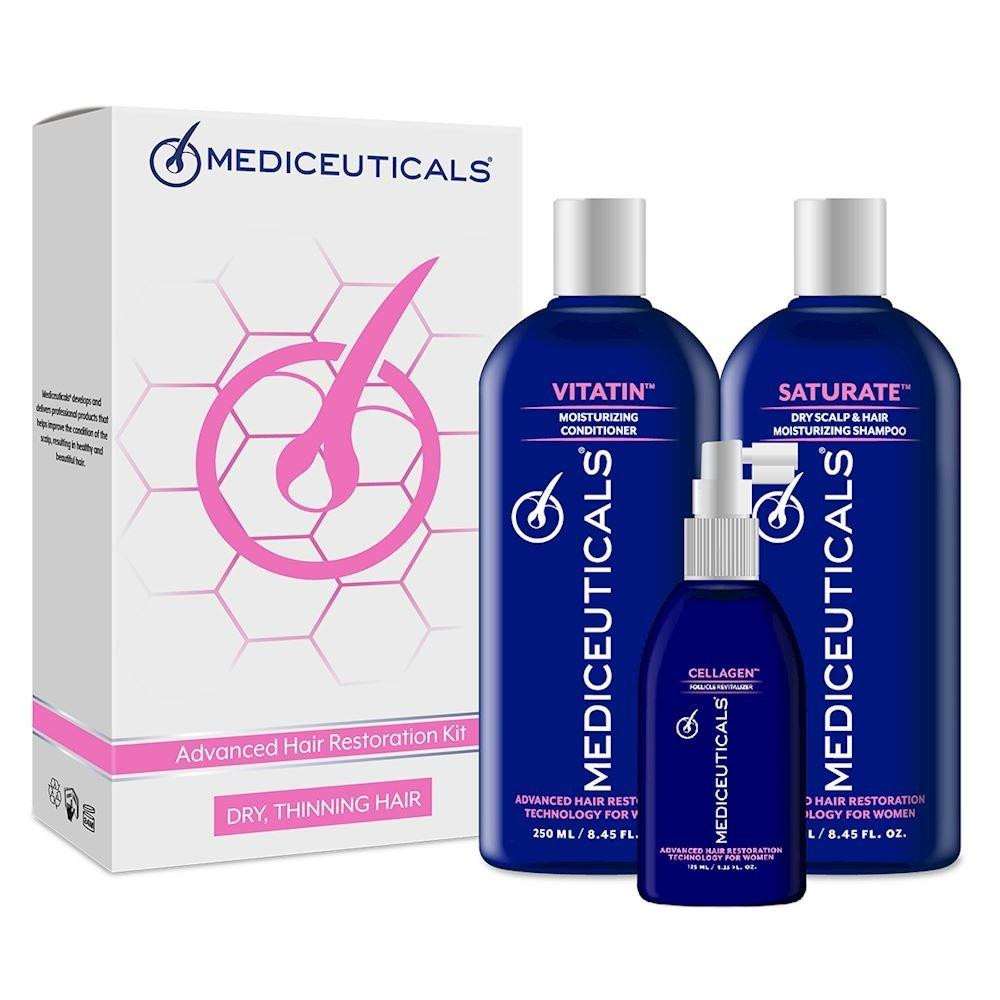 Mediceuticals Відновлювальний набір для сухого тонкого волосся у жінок  Dry Thinning Hair Restoration Kit For Wome - зображення 1